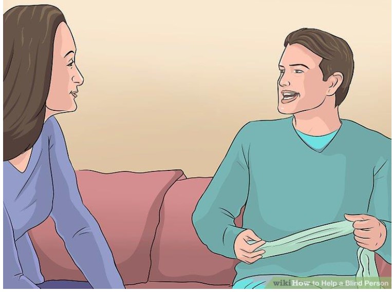شخص يتحدث مع شخص اخرمباشرا